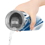 customized kansas city royals web stripes royal blue white skinny tumbler best selling.webp