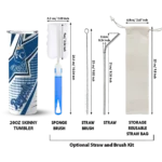 customized kansas city royals web stripes royal blue white skinny tumbler best selling.webp