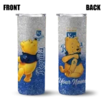 customized kansas city royals winnie the pooh royal blue gray skinny tumbler best selling.webp