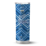 customized kansas city royals zipper leopard royal blue skinny tumbler best selling.webp