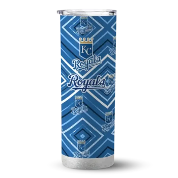 customized kansas city royals zipper leopard royal blue skinny tumbler best selling.webp