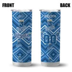 customized kansas city royals zipper leopard royal blue skinny tumbler best selling.webp