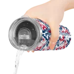 customized los angeles angels claw marks blue white skinny tumbler best selling.webp