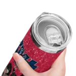 customized los angeles angels kiss band red skinny tumbler best selling.webp