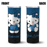 customized los angeles dodgers hello kitty blue black skinny tumbler best selling.webp