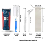 customized los angeles dodgers stacked diamond blue skinny tumbler best selling.webp