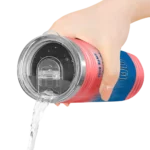 customized los angeles dodgers swirl texture blue skinny tumbler best selling.webp