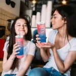 customized los angeles dodgers swirl texture blue skinny tumbler best selling.webp