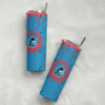customized miami marlins camo streak blue skinny tumbler best selling.webp