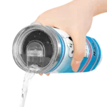 customized miami marlins snoopy dog blue white skinny tumbler best selling.webp