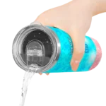 customized miami marlins starburst tiles blue skinny tumbler best selling.webp