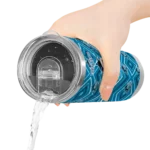 customized miami marlins zipper leopard blue skinny tumbler best selling.webp