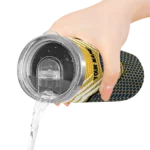 customized milwaukee brewers chevron stripes navy blue skinny tumbler best selling.webp