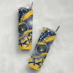 customized milwaukee brewers helmet clash navy blue skinny tumbler best selling.webp