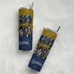 customized milwaukee brewers kiss band yellow skinny tumbler best selling 2.webp