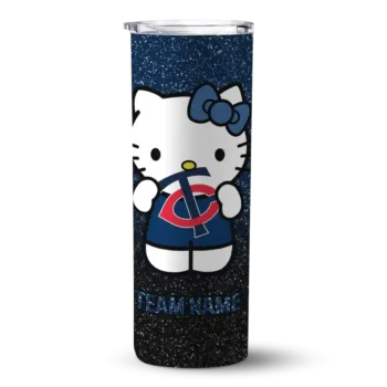 customized minnesota twins hello kitty navy black skinny tumbler best selling.webp