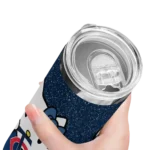 customized minnesota twins hello kitty navy black skinny tumbler best selling.webp