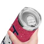 customized minnesota twins snoopy attitude navy skinny tumbler best selling.webp