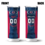 customized minnesota twins stacked diamond navy skinny tumbler best selling.webp
