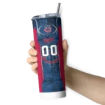 customized minnesota twins stacked diamond navy skinny tumbler best selling.webp