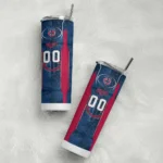 customized minnesota twins stacked diamond navy skinny tumbler best selling.webp