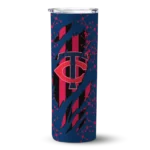 customized minnesota twins star pop navy black skinny tumbler best selling.webp
