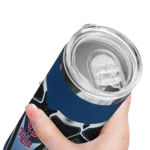 customized minnesota twins superman emblem navy black skinny tumbler best selling.webp