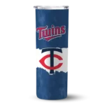 customized minnesota twins torn band navy white skinny tumbler best selling.webp