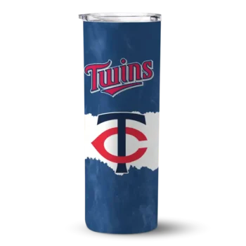 customized minnesota twins torn band navy white skinny tumbler best selling.webp