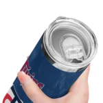 customized minnesota twins torn band navy white skinny tumbler best selling.webp