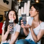 customized new york mets chevron v blue gray skinny tumbler best selling.webp