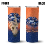 customized new york mets sparkle lips blue skinny tumbler best selling.webp