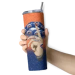 customized new york mets sparkle lips blue skinny tumbler best selling.webp