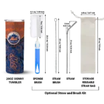 customized new york mets spiral burst print blue skinny tumbler best selling.webp