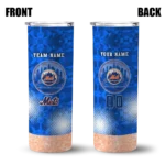 customized new york mets starburst tiles blue skinny tumbler best selling.webp