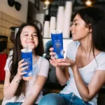 customized new york mets starburst tiles blue skinny tumbler best selling.webp