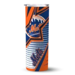 customized new york mets web stripes blue white skinny tumbler best selling.webp