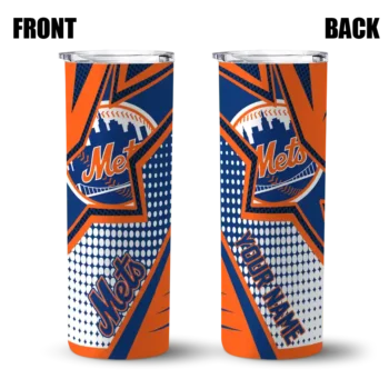 customized new york mets web stripes blue white skinny tumbler fashion forward.webp