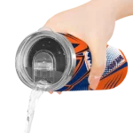 customized new york mets web stripes blue white skinny tumbler best selling.webp