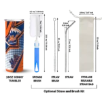 customized new york mets web stripes blue white skinny tumbler best selling.webp