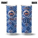 customized new york mets zipper leopard blue skinny tumbler best selling.webp