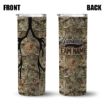 customized new york yankees antler flow camo skinny tumbler best selling.webp