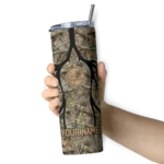 customized new york yankees antler flow camo skinny tumbler best selling.webp