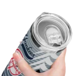 customized new york yankees chevron stripes navy skinny tumbler best selling.webp