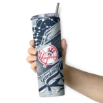 customized new york yankees helmet clash navy skinny tumbler best selling.webp