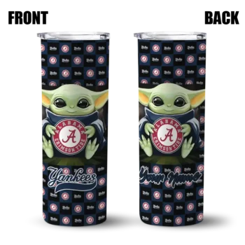 customized new york yankees yoda cozy navy black skinny tumbler fashion forward.webp