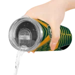 customized oakland athletics camo texture green skinny tumbler best selling.webp