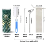 customized oakland athletics monogram burst green white skinny tumbler best selling.webp