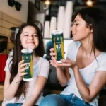 customized oakland athletics stacked diamond green skinny tumbler best selling.webp