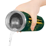 customized oakland athletics star pop green black skinny tumbler best selling.webp